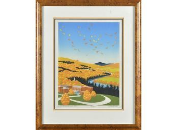 Sabra Field color woodblock