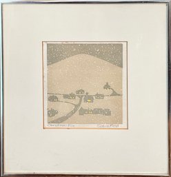 Sabra Field color woodblock