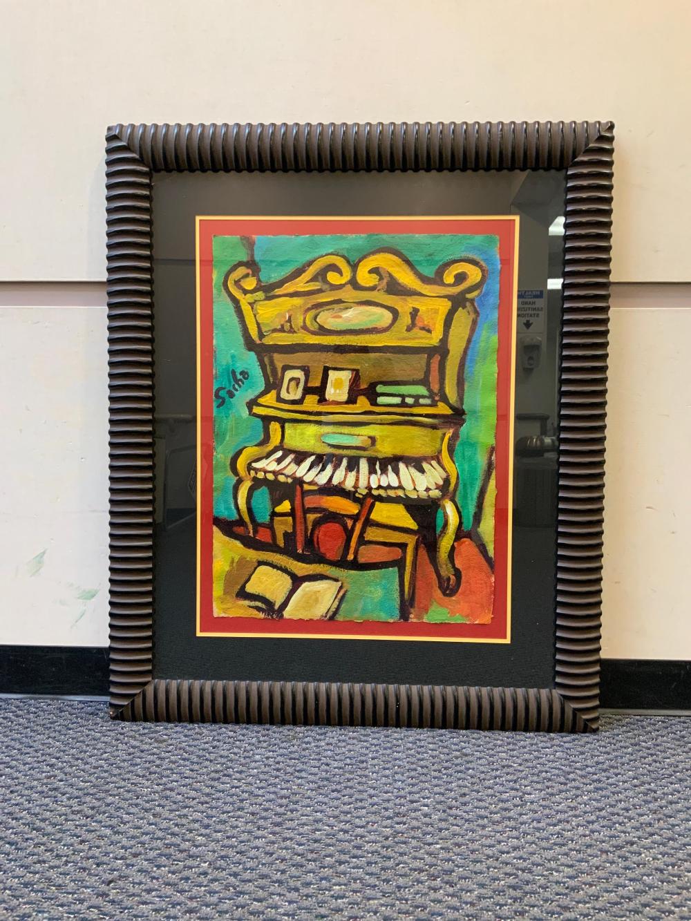 SACHA, INTERIOR SCENE WITH PIANO,