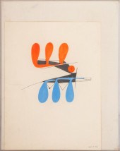 SACHA KOLIN MODERNIST GOUACHE