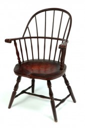 SACK-BACK WINDSOR ARMCHAIR.  C