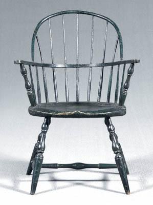 Sack-back Windsor armchair, spindle