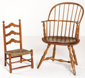 SACKBACK WINDSOR ARMCHAIR, CHI