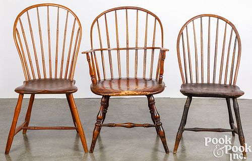 SACKBACK WINDSOR CHAIR, LATE 18TH