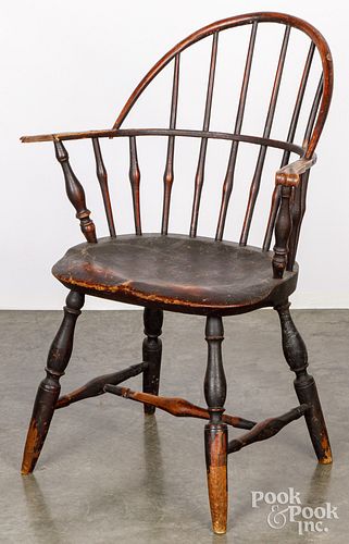 SACKBACK WINDSOR CHAIR, LATE 18TH