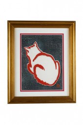 SADANOBU HASEGAWA: CAT WOODBLO