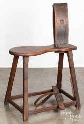 SADDLE MAKERS BENCH, 19TH C.Sa