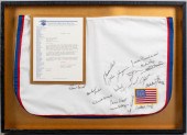 SADDLE TOWEL SIGNED BY MEMBERS