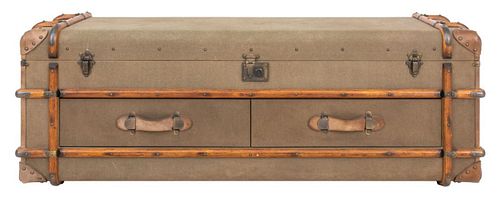 SAFARI STYLE SOUTH AFRICAN TRUNK AS