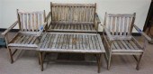 SAFAVIEH TEAK PATIO BENCH, PAI