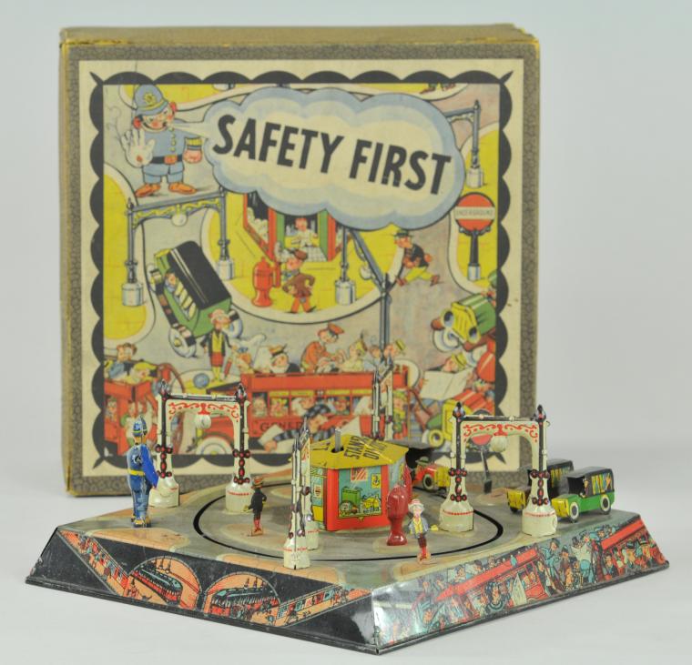 ''SAFETY FIRST'' AUTO TRACK DISPLAY