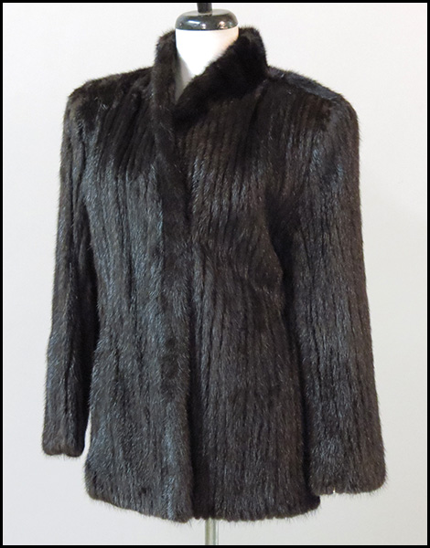 SAGA MINK JACKET. With drawstring