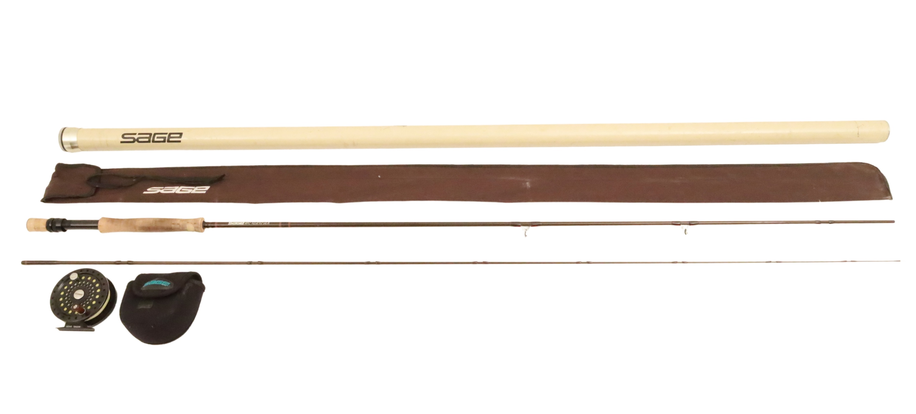 SAGE 2 PC. FLY FISHING ROD AND REEL