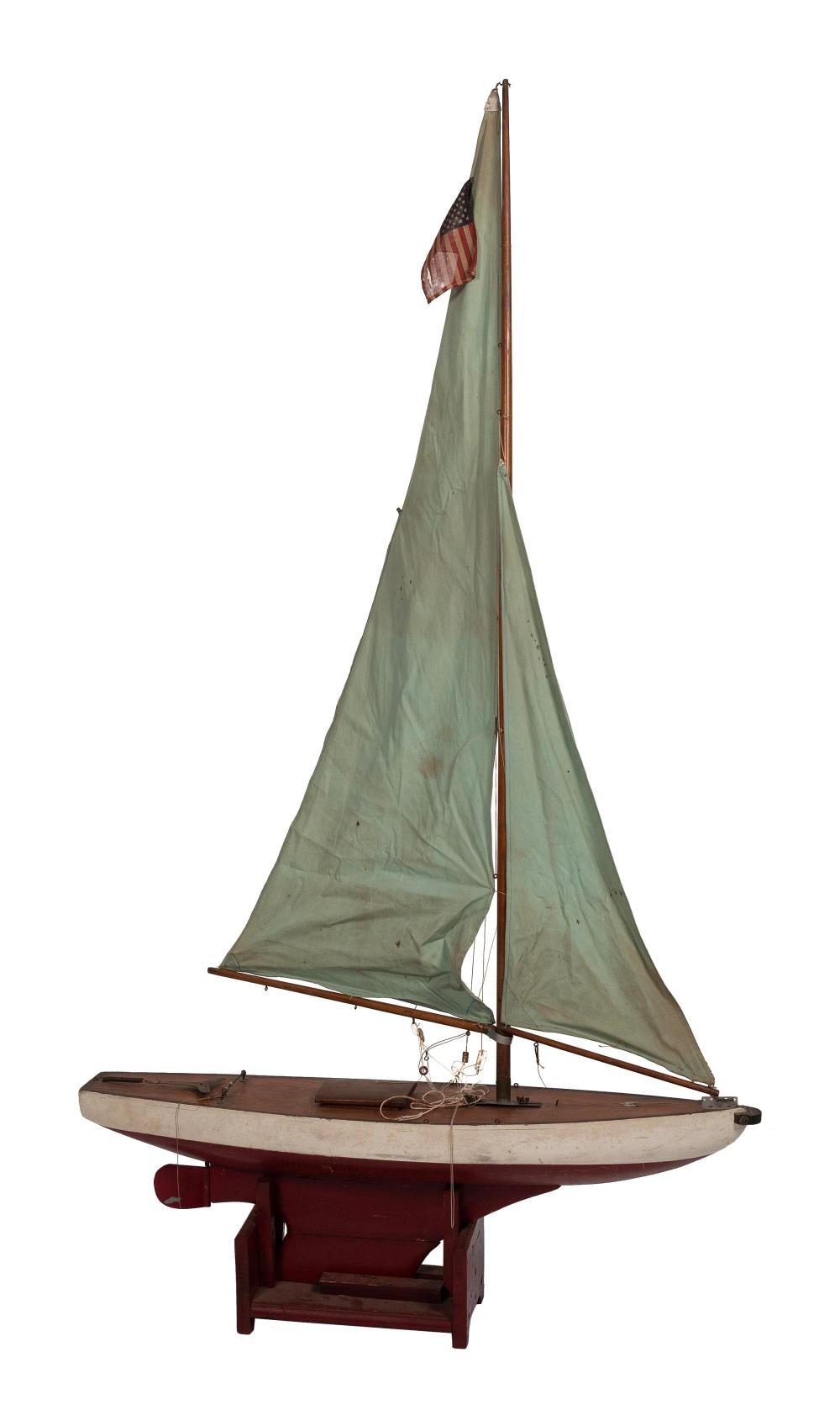 SAILBOAT POND MODEL EARLY 20TH