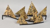 SAILBOAT SCULPTURE SIGNED NORA