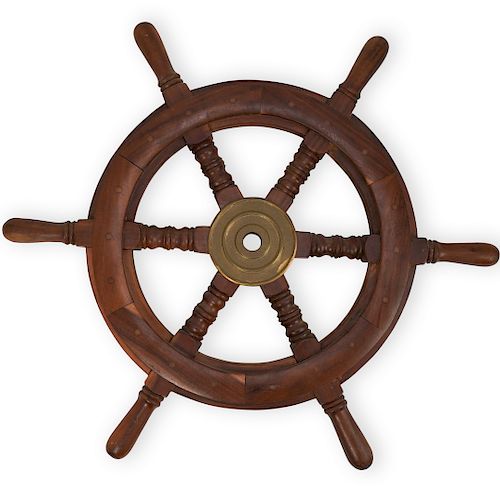SAILBOAT WOODEN WHEELDESCRIPTION: A