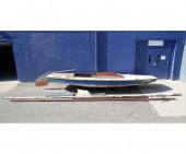 Sailing Garvey wooden sailing