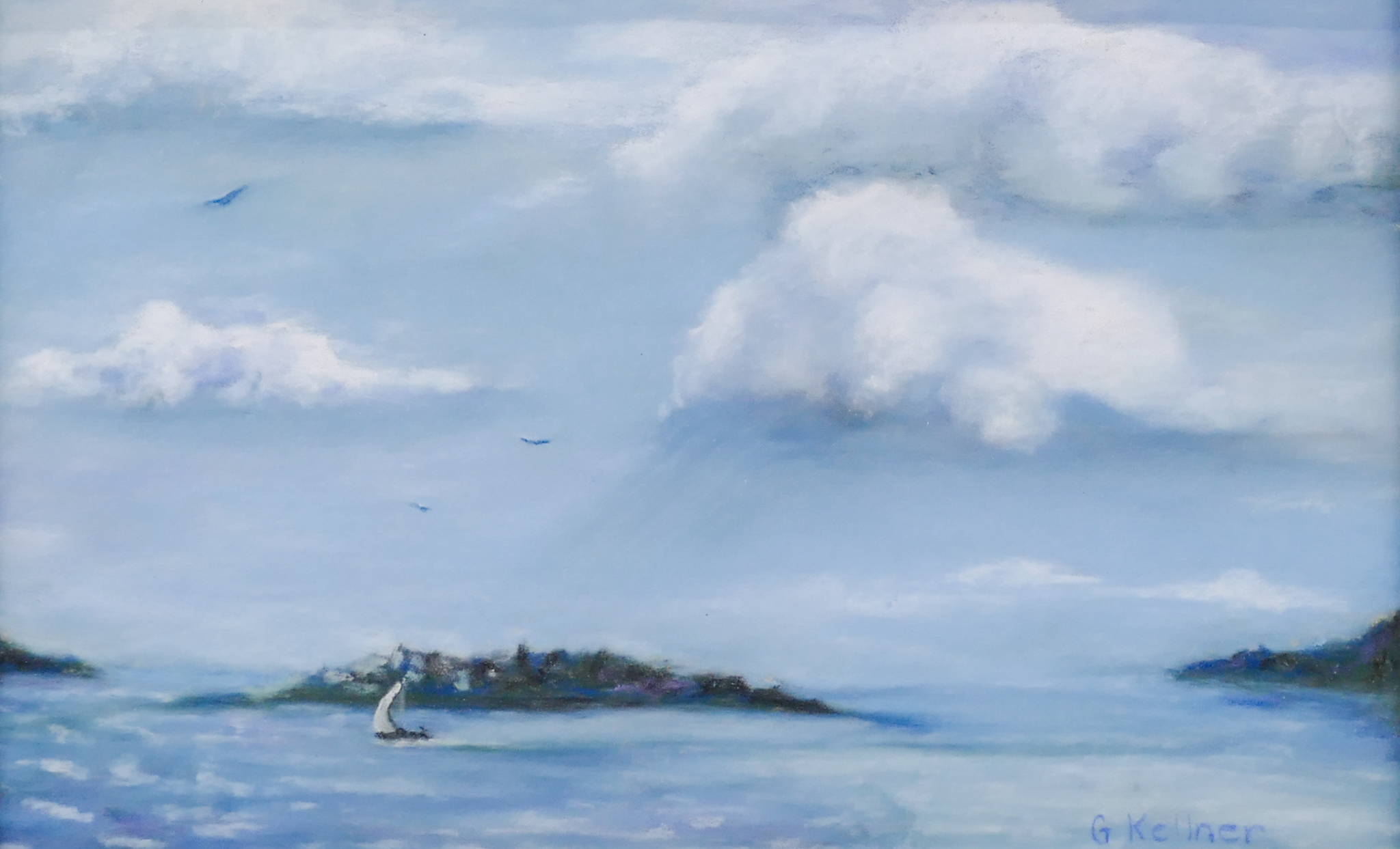 ''Sailing Rough Waters'' Seascape