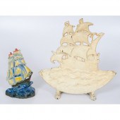 Sailing Ship Cast Iron Doorsto