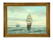 SAILING SHIPS BY STEN BILLE (D