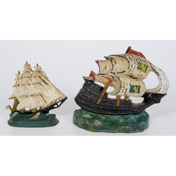Sailing Ships Cast Iron Doorstop