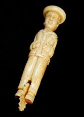 Sailor Form Carved Whale Tooth