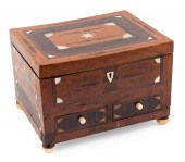 SAILOR-MADE INLAID SEWING BOX