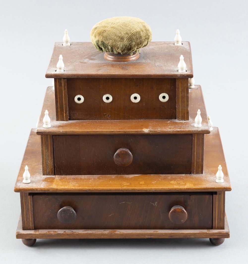 SAILOR-MADE THREE-TIER WOOD AND