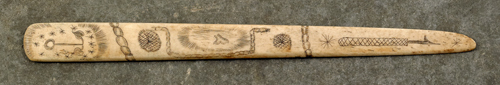 Sailor's scrimshaw letter opener