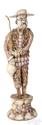 SAILORS SHELLWORK FIGURERare
