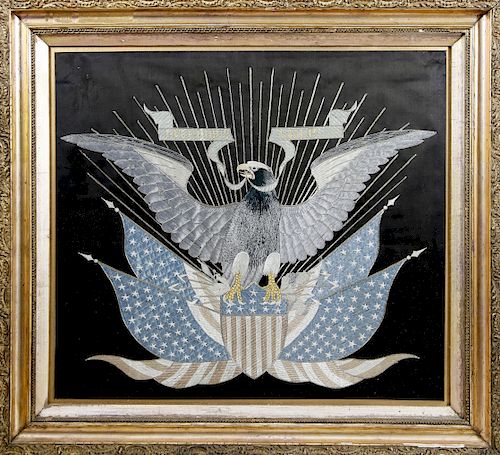 SAILOR'S SOUVENIR SILKWORK AMERICAN