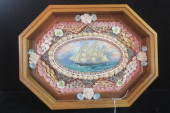 SAILORS VALENTINE SEASHELL ART