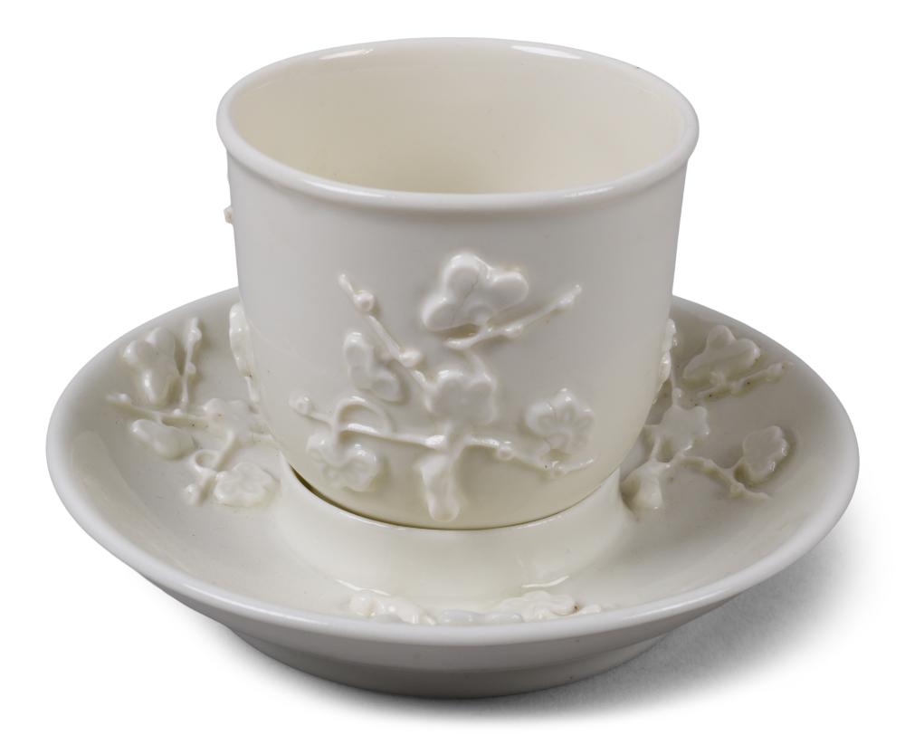 SAINT-CLOUD PORCELAIN CUP AND