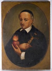 SAINT JEAN EUDES PORTRAIT OIL