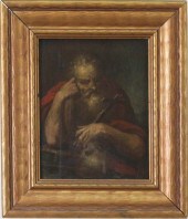SAINT JEROME OIL ON PANELSAINT