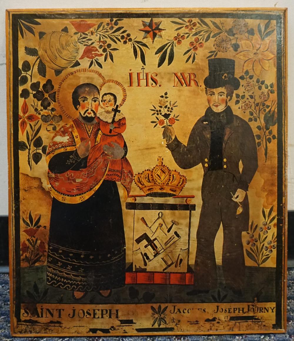 SAINT JOSEPH PRINT ON WOOD PANEL,