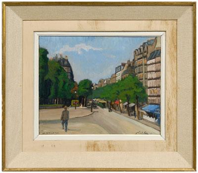 Saint-Lou painting, Parisian street