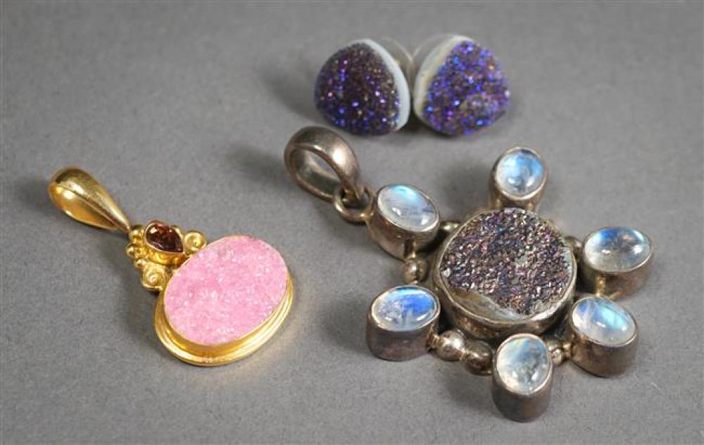 SAJEN 18-KARAT YELLOW-GOLD DRUZY