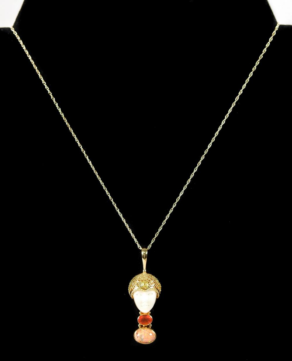 SAJEN 18K YELLOW GOLD GODDESS