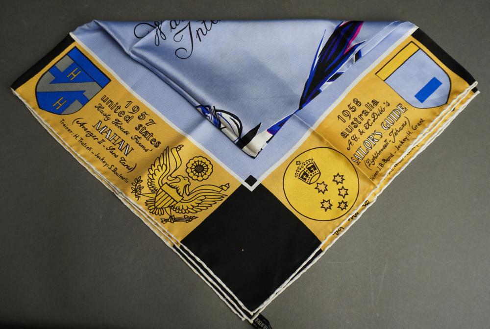 SAKS FIFTH AVENUE SILK SCARF OF THE