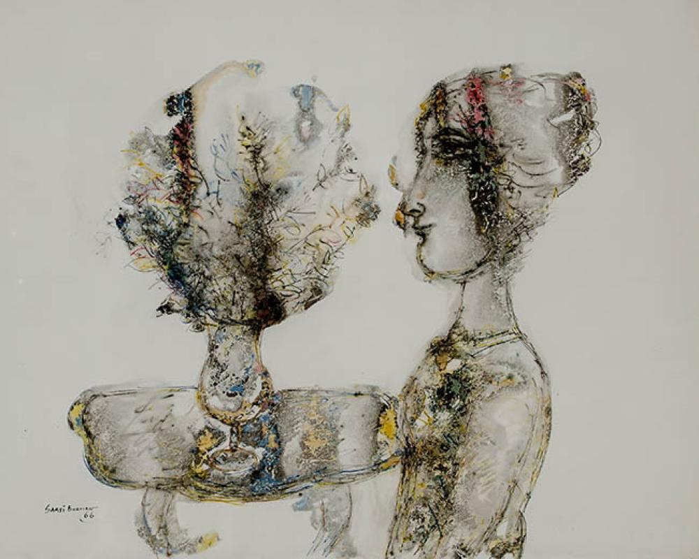 SAKTI BURMAN (INDIAN B. 1935), HEAD