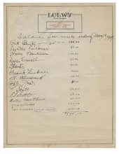 SALARY SHEET SIGNED BY BLACKST