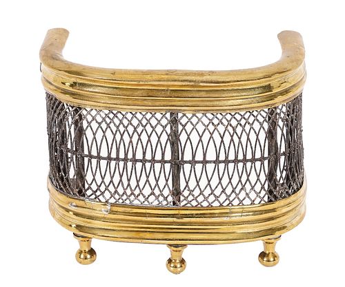 SALESMAN SAMPLE FIRE FENDERBrass