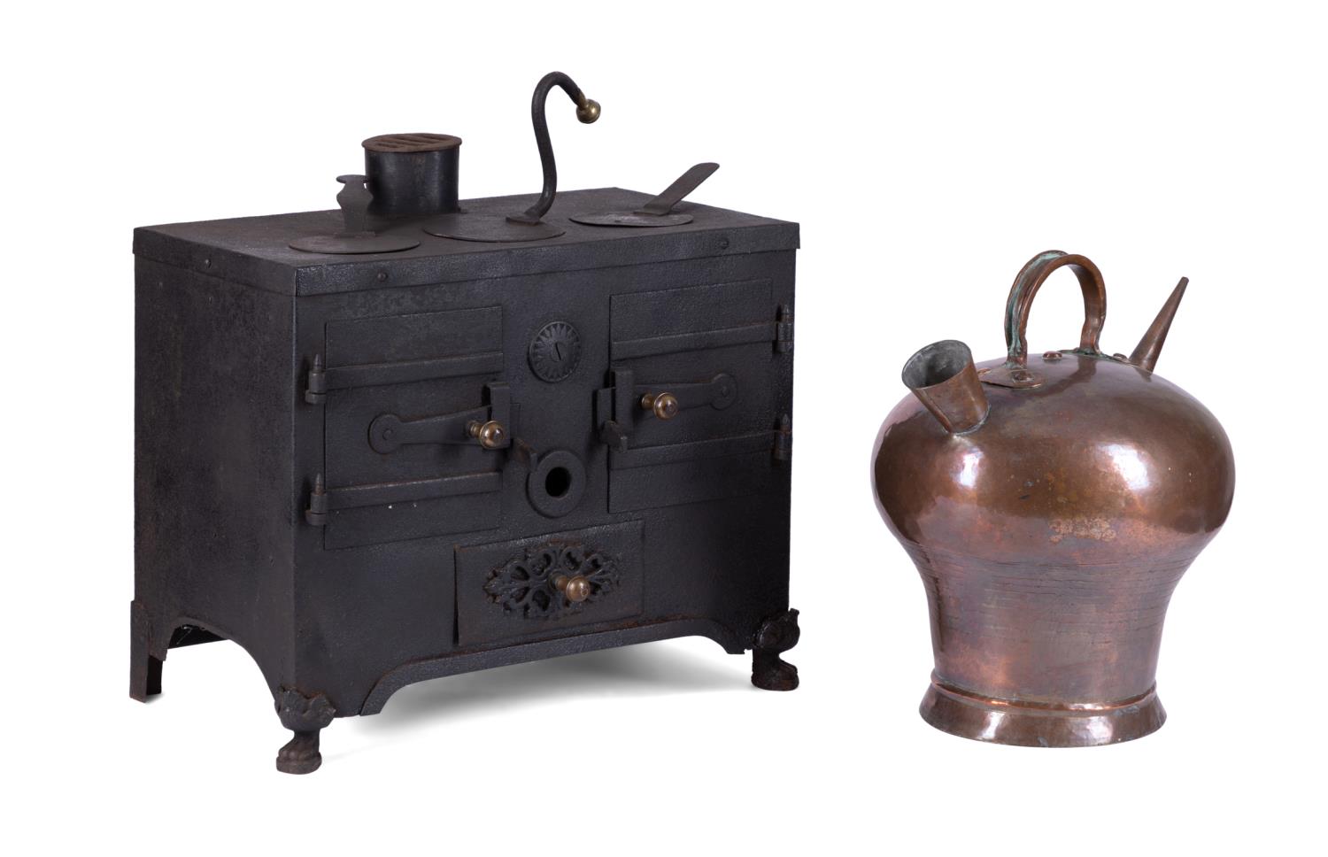 SALESMAN'S SAMPLE IRON STOVE AND