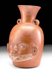 SALINAR-MOCHE REDWARE PORTRAIT