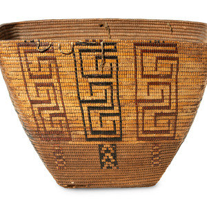Salish Imbricated Storage Basket
