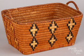 SALISH INDIAN WOVEN BASKET<br>