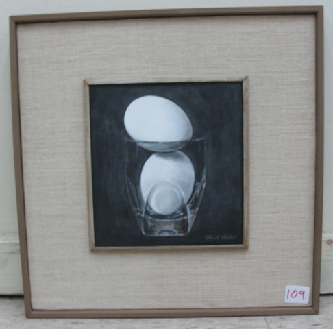 SALLY HALEY TEMPERA ON BOARD