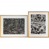 SALLY TOSTI, PAIR LINOCUTS, 19