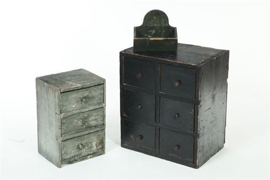 SALT BOX  MINIATURE CHEST  AND